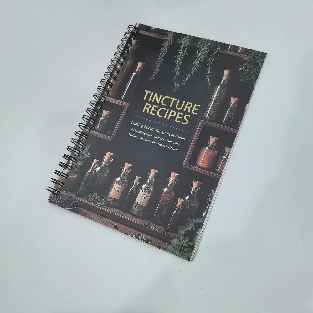 Herbal Wellness Book - Tincture Recipes Book Crafting Potent Tinctures