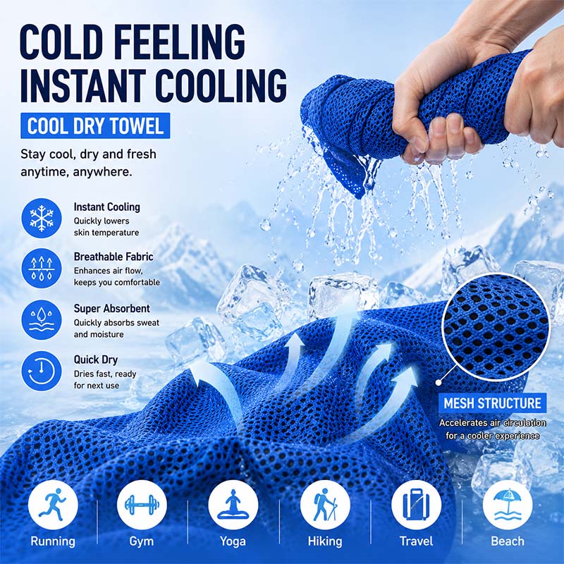 Instant Cooling Towel with EVA - đánh giá và giá Herbal Yoga